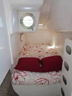 Port aft double berth