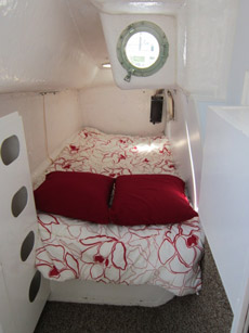 Starboard aft double berth